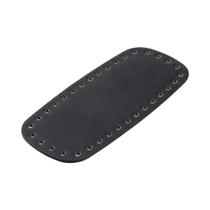 Base De Bolsa De Couro PU De Cor Sólida Para Bolsa De Crochê DIY Fundo Oval Longo