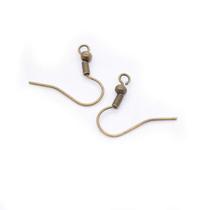 Base de Brinco Anzol Metal Ouro Velho 18mm 10pçs 3g