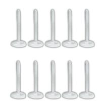 Base de brinco com pino em silicone antialergico flexicivel