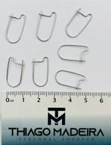 Base de Brinco em Aço Inox com Tarraxa - 1 Par