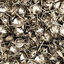 Base de Brinco para Colagem Metal Níquel 12mm 100pçs 16g Base de Brinco para Colagem Metal Níquel 12mm 100pçs 16g