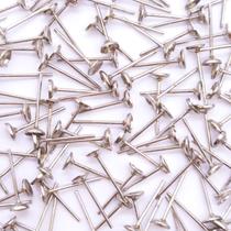 Base de Brinco para Colagem Metal Níquel 4mm 5000pçs 500g Base de Brinco para Colagem Metal Níquel 4mm 5000pçs 500g