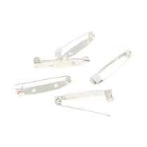 Base De Broche Em Prata E Ouro, 50 Peças, 15-40mm, Suporte De Distintivo Com Fecho Seguro Para Fazer