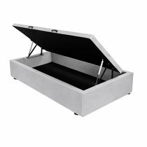 Base De Cama Box Baú Helena Solteiro 88 x 188 cm Suede Prata Do Lar Móveis e Decoração Base De Cama Box Baú Helena Solteiro 88 x 188 cm Suede Prata Do Lar Móveis e Decoração