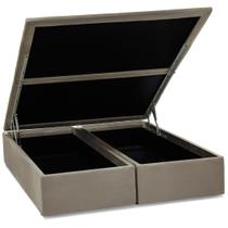 Base de Cama Box Bau Light material sintético Bege Queen 158 cm (LARG) - 52681 Base de Cama Box Bau Light material sintético Bege Queen 158 cm (LARG) - 52681