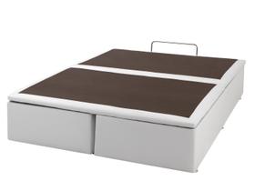 Base de Cama Box Bau Light material sintético Branco Queen 158 cm (LARG) - 52693