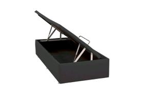 Base de Cama Box Bau Physical material sintético Cinza Solteiro 88 cm (LARG) - 52585