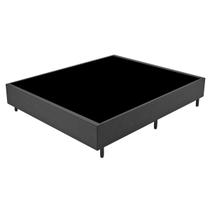Base de Cama Box Casal Fit 138x188 Cm Titânio - Vian