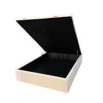 Base de Cama Box Com Baú Viuva ou Casal em Suede