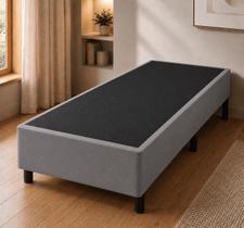 Base De Cama Box Solteiro Cama Box Solteirão 78x188x44 Cinza Vtech Base De Cama Box Solteiro Cama Box Solteirão 78x188x44 Cinza Vtech