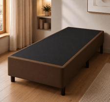 Base De Cama Box Solteiro Cama Box Solteirão Marrom 78x188x44 Vtech Base De Cama Box Solteiro Cama Box Solteirão Marrom 78x188x44 Vtech