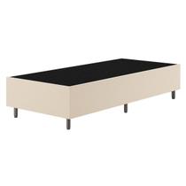 Base de Cama Box Solteiro Fit 88x188 Cm Creme - Vian Base de Cama Box Solteiro Fit 88x188 Cm Creme - Vian