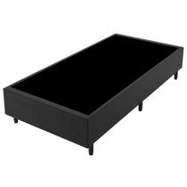 Base de Cama Box Solteiro Fit 88x188 Cm Preto - Vian Base de Cama Box Solteiro Fit 88x188 Cm Preto - Vian