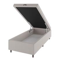 Base de Cama Box Solteiro Sonata com Baú Turkey/Creme - Vian