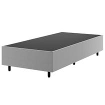 Base de Cama Box Solteiro Zeus Prata 26786 - Vian Base de Cama Box Solteiro Zeus Prata 26786 - Vian