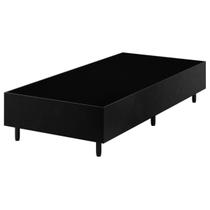 Base de Cama Box Solteiro Zeus Veludo Preto 26787 - Vian