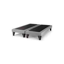 Base de cama: estilo europeu, linho cinza, 2 lugares - Lightbek Official Store