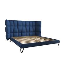 Base de Cama Estofada Vila Real Queen Veludo Várias Cores 158cm