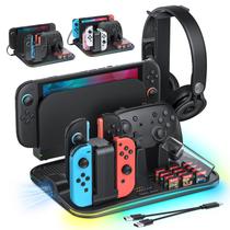 Base de carregamento Base de carregamento e organizador FASTSNAIL para Nintendo Switch 2/1/OLED Base de carregamento Base de carregamento e organizador FASTSNAIL para Nintendo Switch 2/1/OLED
