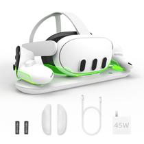 Base de carregamento BINBOK VR para Oculus Quest 3 com adaptador de 45 W