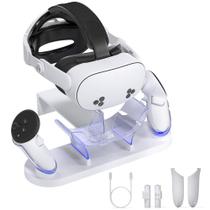 Base de Carregamento Kuject para Meta Quest 3 e Quest 3s - 2 Baterias