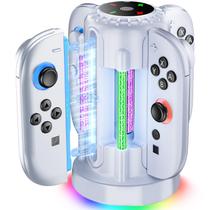 Base de carregamento para Nintendo Switch 2 Joy-Con 2025 com LED Base de carregamento para Nintendo Switch 2 Joy-Con 2025 com LED
