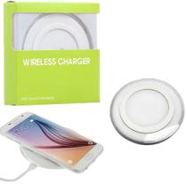 Base De Carregamento Wireless Qi Portátil Sem Fio - Branco Base De Carregamento Wireless Qi Portátil Sem Fio - Branco