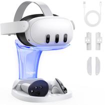 Base de carregamento YOGES para Oculus Meta Quest 3 com baterias Base de carregamento YOGES para Oculus Meta Quest 3 com baterias