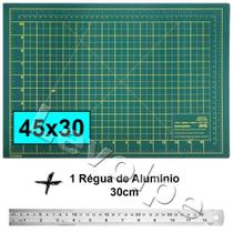 Base De Corte A3 45x30 + Régua Metal 30cm Patchwork Base De Corte A3 45x30 + Régua Metal 30cm Patchwork