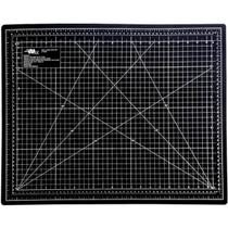 Base De Corte A3 45x30cm Duas Cores Preto E Cinza Para Patchwork Scrapbook Artesanato - PRETO E CINZA