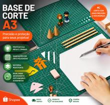 Base de Corte A3 para Artesanato Scrapbook Patchwork DIY Régua de Precisão Antiderrapante Base de Corte A3 para Artesanato Scrapbook Patchwork DIY Régua de Precisão Antiderrapante