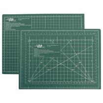 Base de Corte A4 30x22 cm Mesa de Apoio Placa para Corte Costura Patchwork Artesanato (Verde)