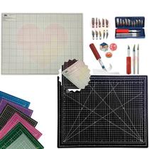 Base de Corte Dupla Face Multiuso Cortar Papel Tecido Artesanato Patchwork Scrapbook Estilete de Precisão Profissional