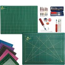 Base de Corte Dupla Face Multiuso Cortar Papel Tecido Artesanato Patchwork Scrapbook Estilete de Precisão Profissional