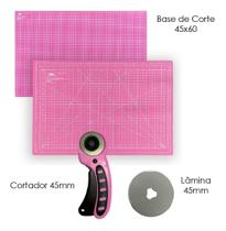 Base De Corte Para Patchwork Artesanato Placa Mesa 60x45 Cortador Circular 45mm + 1 Disco Refil Base De Corte Para Patchwork Artesanato Placa Mesa 60x45 Cortador Circular 45mm + 1 Disco Refil