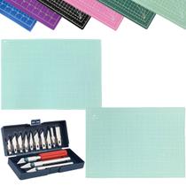 Base de Corte Placa Grande A1 90x60 Dupla Face Auto Cura Para Mesa Bancada Kit Estilete Precisão Patchwork Artesanato