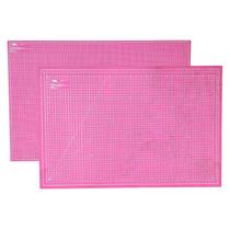 Base De Corte Pvc Dupla Face 90X60 Patchwork Scrapbook Rosa Placa de corte