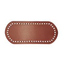 Base de couro p/ bolsa oval 25x12cm cor 04 marrom unidade