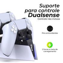 Base de Descanso Duplo de Controle Dual Sense Compatível com PS5 Playstation 5 - Kingster