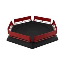 Base De Disco Giratório De Metal Grande De 33cm Para Brinquedo De Jogo De Luta Em Arena E Estádio