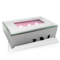 Base de exibição de luz LED FANZI para cristais, suporte de arte em vidro Base de exibição de luz LED FANZI para cristais, suporte de arte em vidro