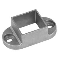 Base de flange para poste OTTFF 38x38 mm em alumínio, pacote com 10