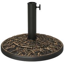 Base de guarda-chuva de pátio Outsunny 19" 12 kg Concrete Bronze