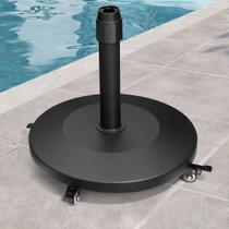 Base de guarda-chuva de pátio VredHom 20 kg com suporte de concreto de 4 rodas