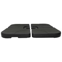 Base de guarda-sol vidaXL Portátil Plástico Preto Água/Areia 60L