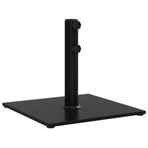 Base de guarda-sol VidaXL Square 17 kg em aço preto Ø3,3/3,8/4,8 cm