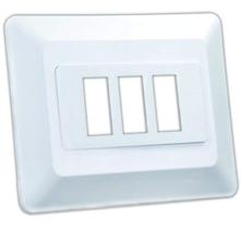 Base de Interruptor JR Products 13625 Triple Branco