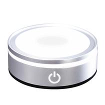 Base de Luz LED PETMIMIXD para Arte en Cristal de 8 cm de Diámetro