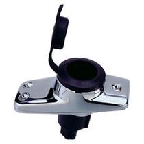 Base de luz Perko 1059P00DP, plug-in cromado de 2 pinos de 16