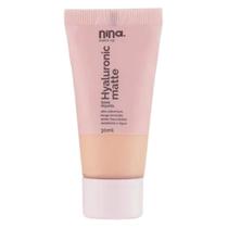 Base De Maquiagem Liquida Hyaluronic Cor :02 Nina Make Up